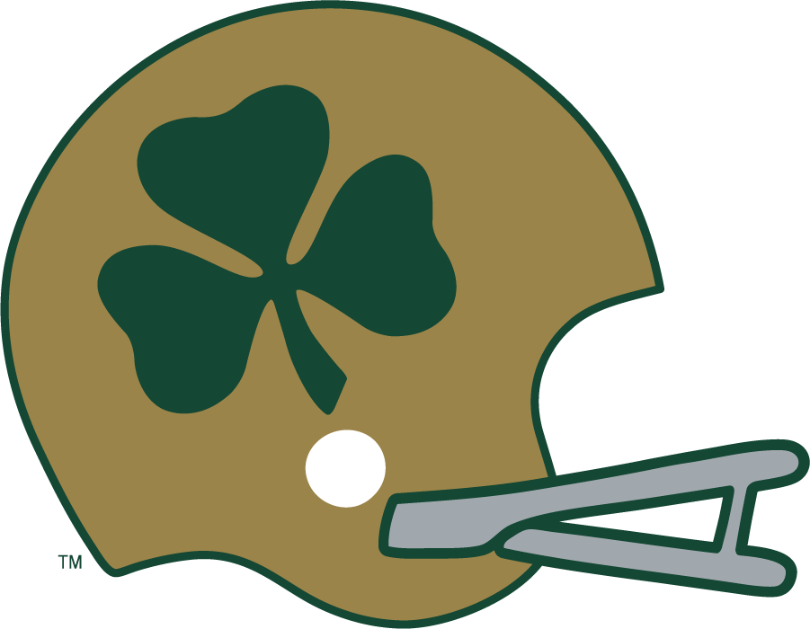 Notre Dame Fighting Irish 1959-1962 Helmet Logo iron on transfers for clothing